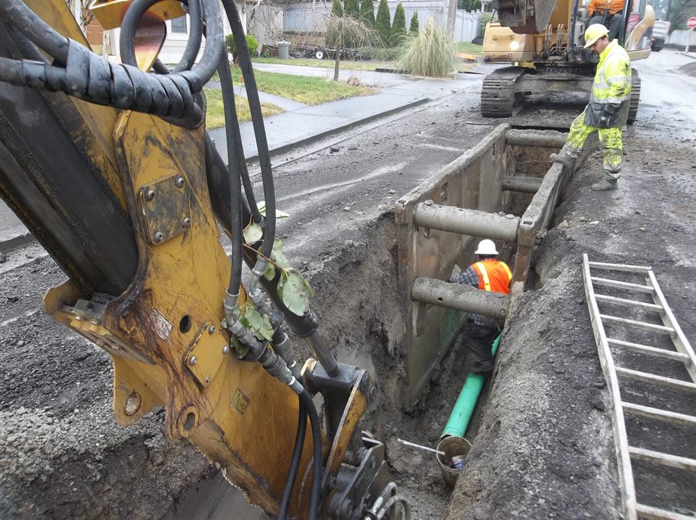 Fibre Optic Cable replacement project in Red Rock, British Columbia.